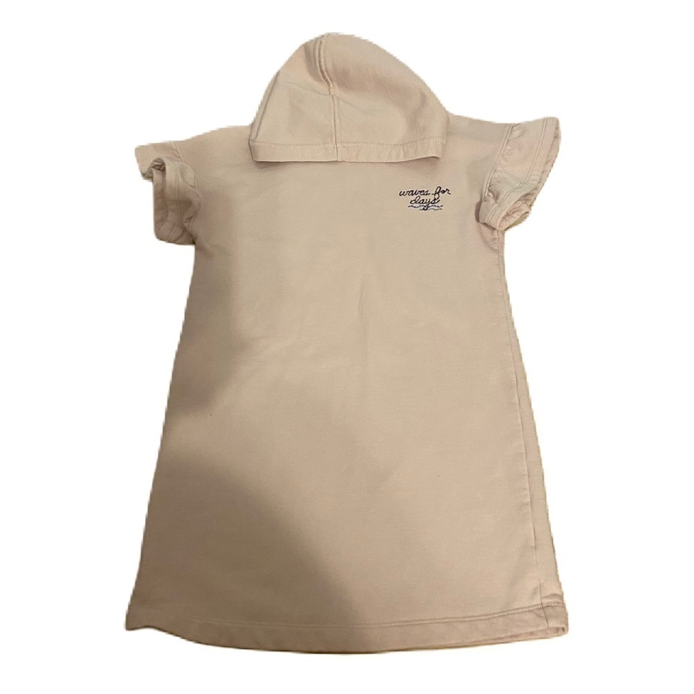 Gymboree Hooded Dress Small Pink Sweatshirt Jersey Material Waves For Days